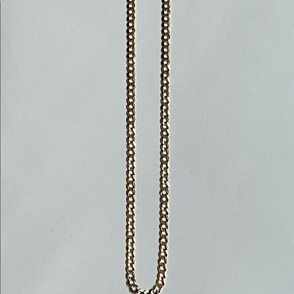 14k Solid Yellow Curb Concave cuban Chain Necklace | 3.5 mm | Real Gold Cuban | - Picture 9 of 9